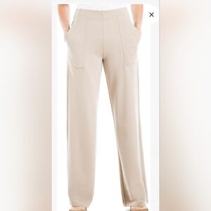 Max Studio Women's Cream Wide Leg Pants